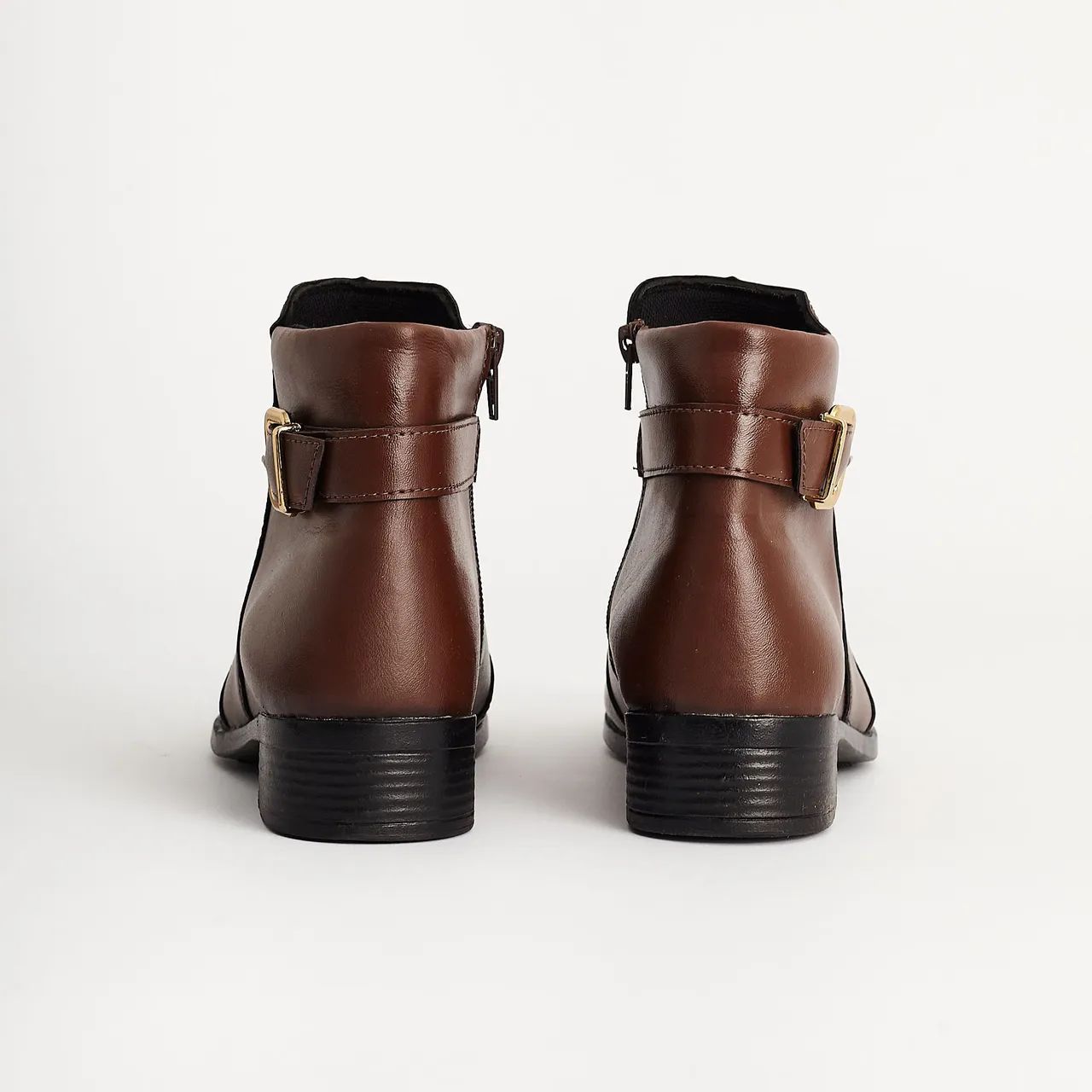 Bota Feminina Fivela - Marrom - Foto 4