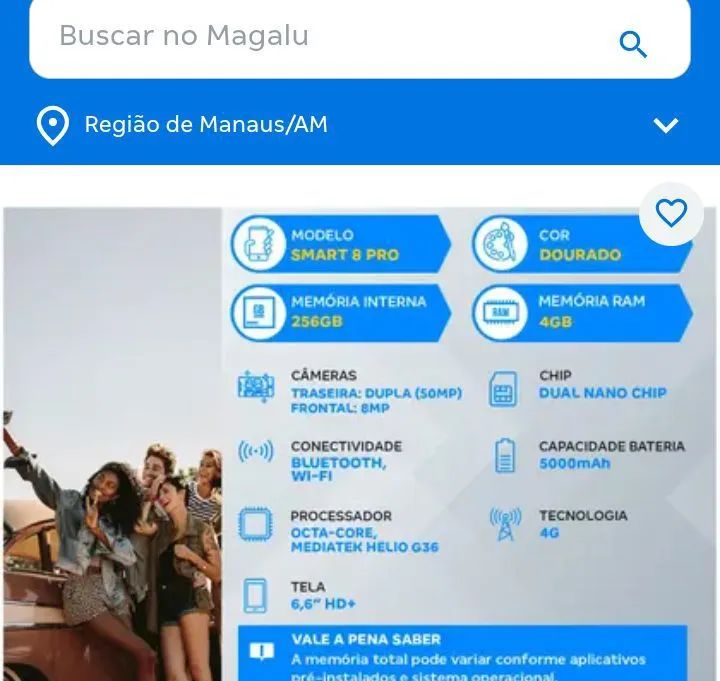 O celular infinity 8 pro Max um mês de uso 600 - Foto 2