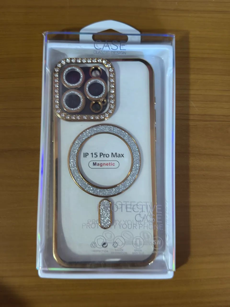 iPhone 15 Pro Max Capinha MagSafe Strass - Foto 2