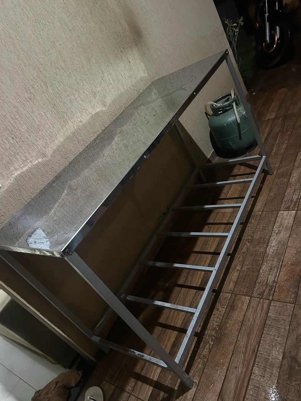 Mesa de inox semi nova  - Foto 2
