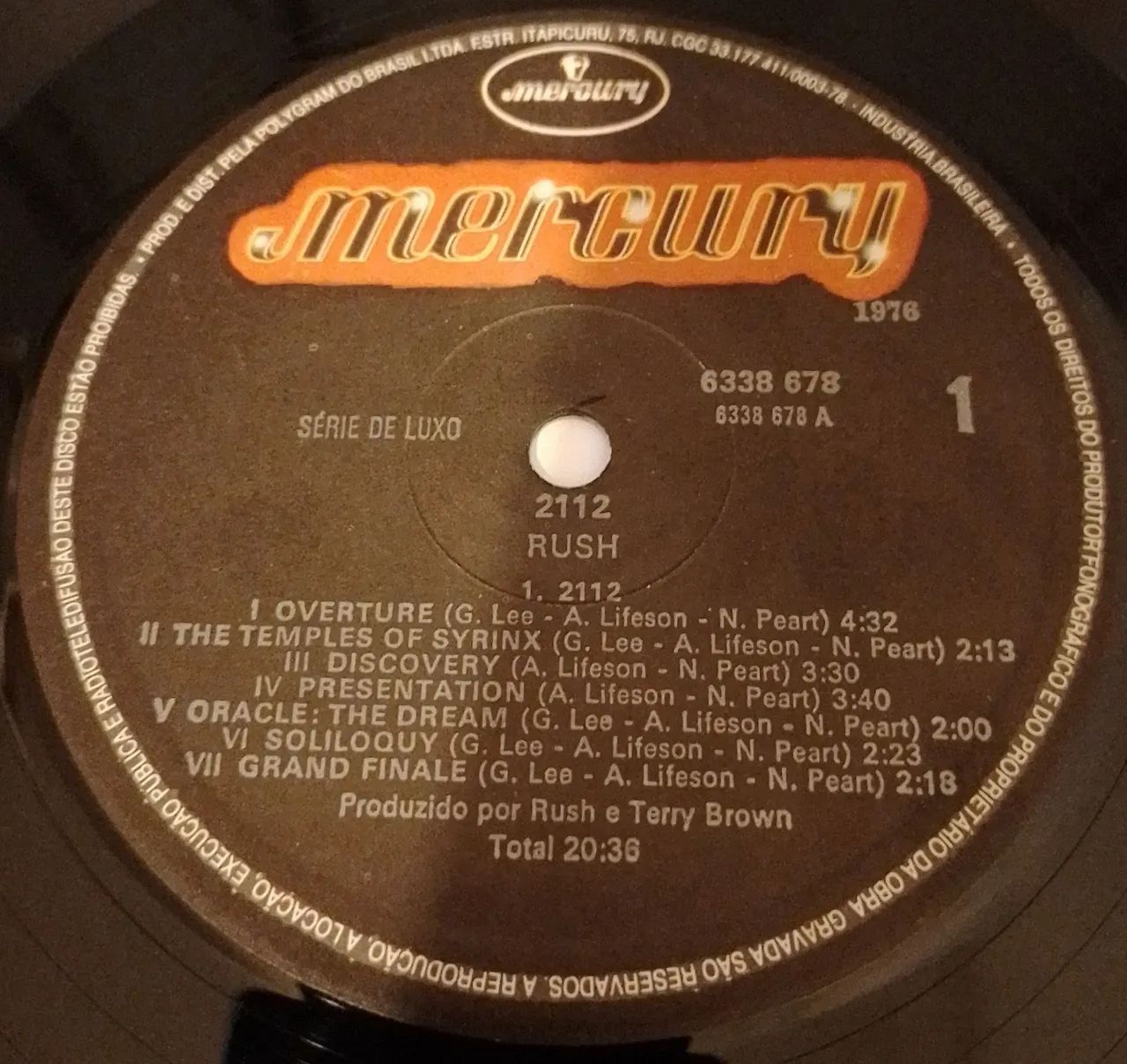 Rush - 2112 LP Disco Vinil (VG+) - Foto 4