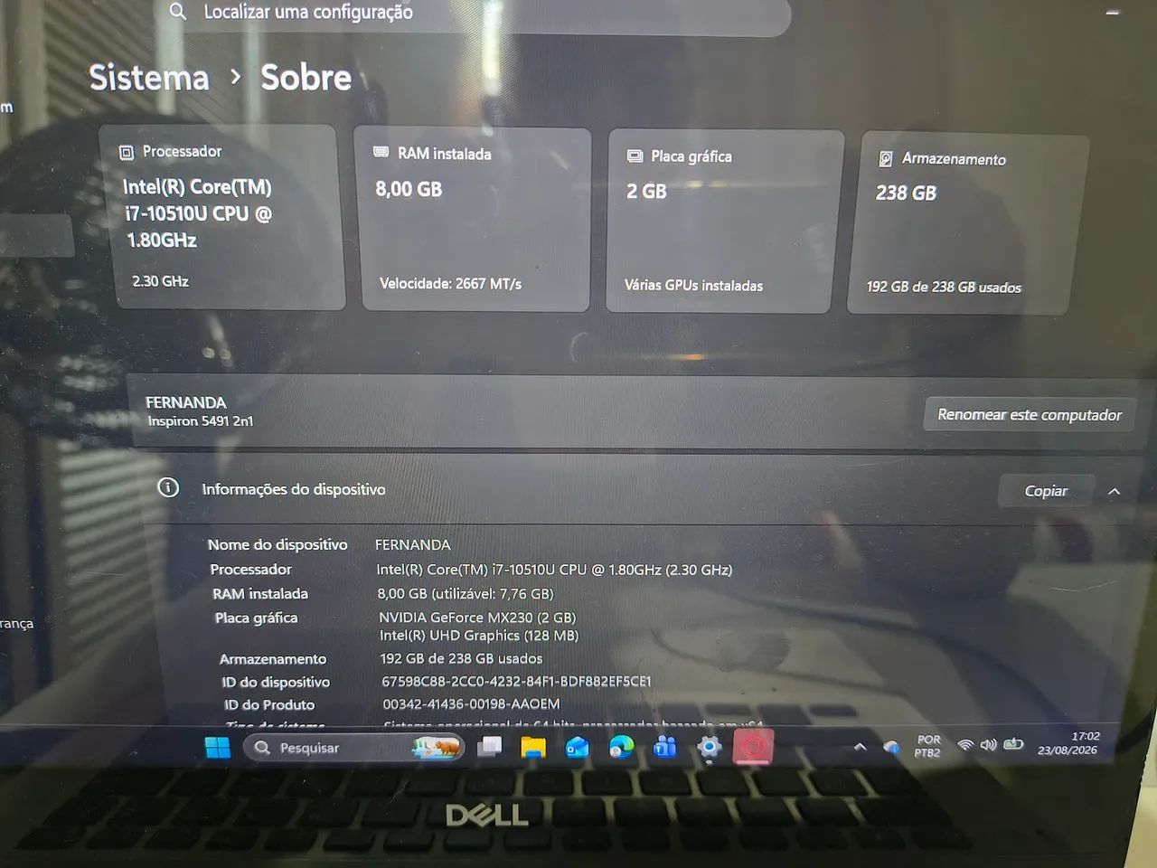 Notebook Dell