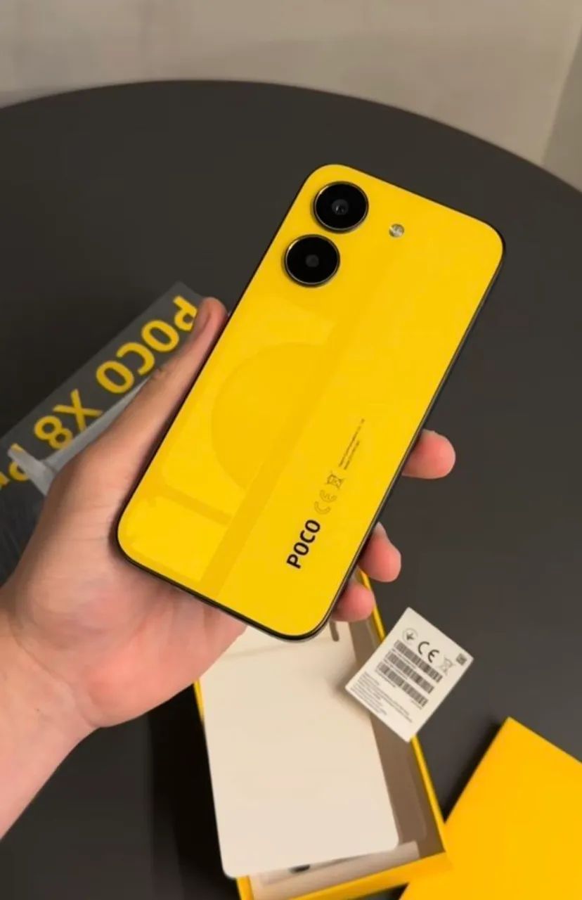 Telefone Poço X8 Pro 5G (NFC) Amarelo 256+8 - Celulares e
