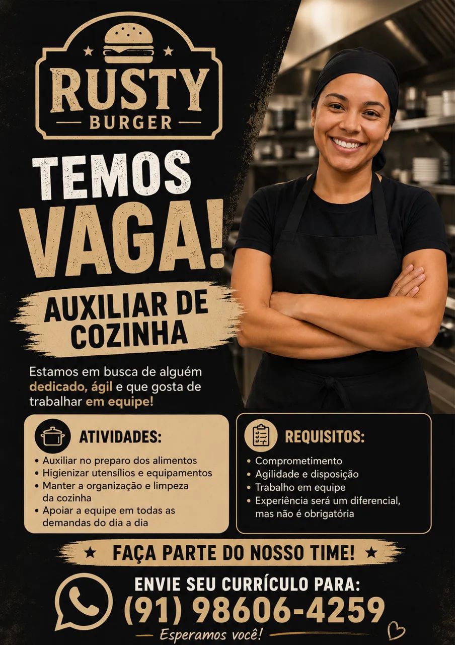 Auxiliar de cozinha 
