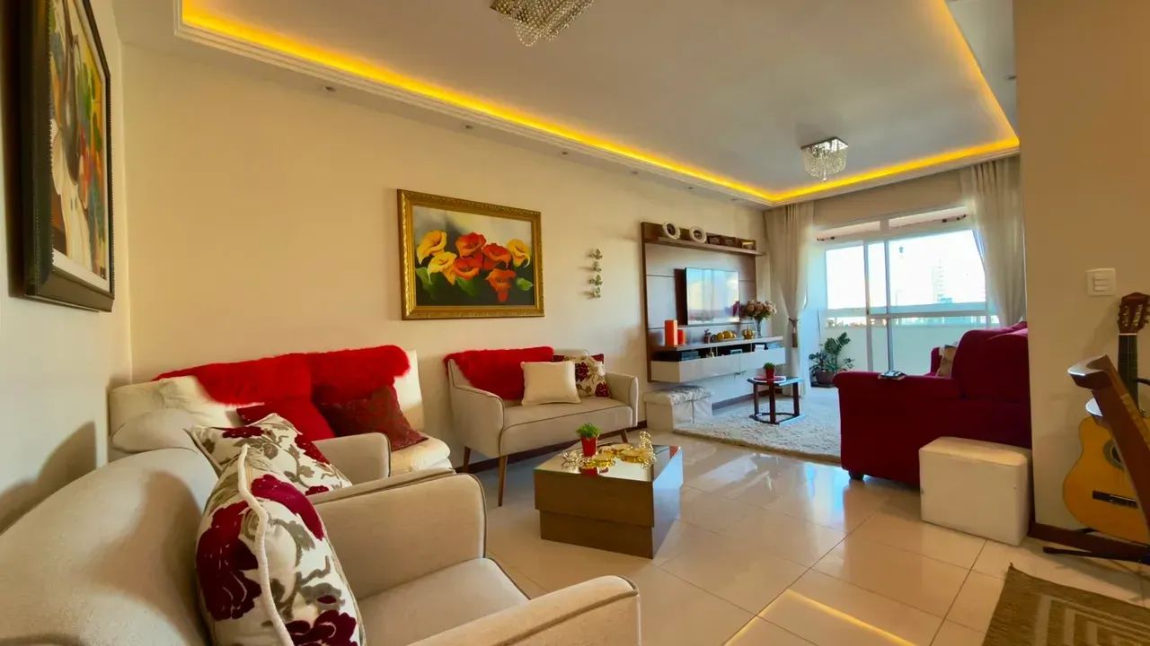 Apartamento com Vista Mar no Estreito, 137m², 4 Dormitórios sendo 2 Suítes
