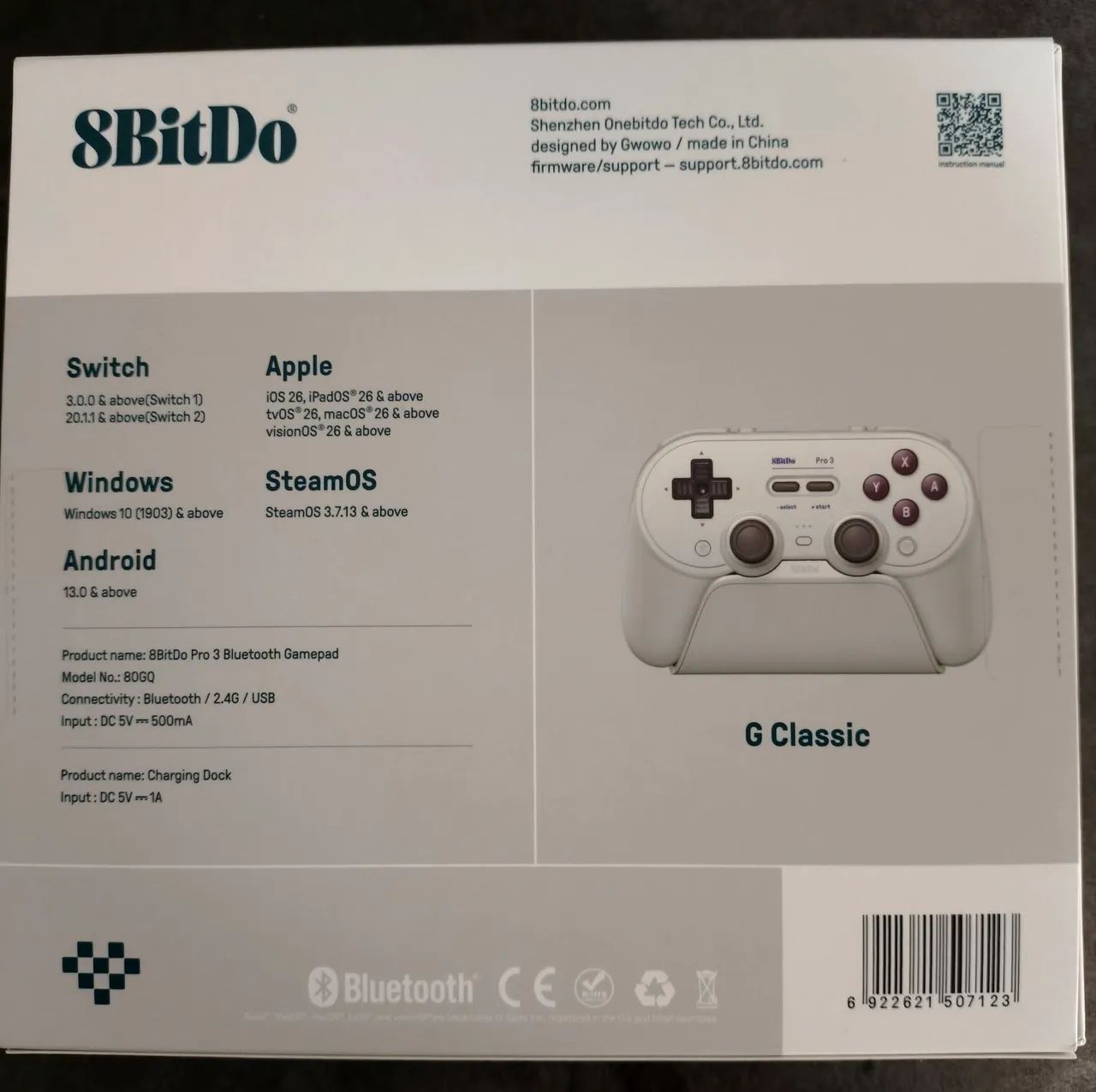 Controle 8bitdo Pro 3 TMR  para PC Nintendo switch 1 e 2 Android e ios. - Foto 5