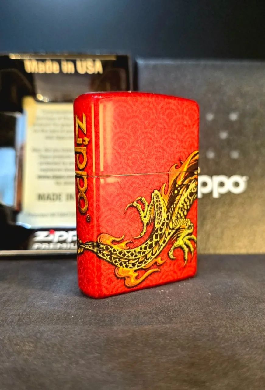 新品 ビンテージ ZIPPO DRAGON USA 1999年型 ZIPPO DRAGON DESIGN - PREMIUM - Hobbies e coleções - Boa Vista