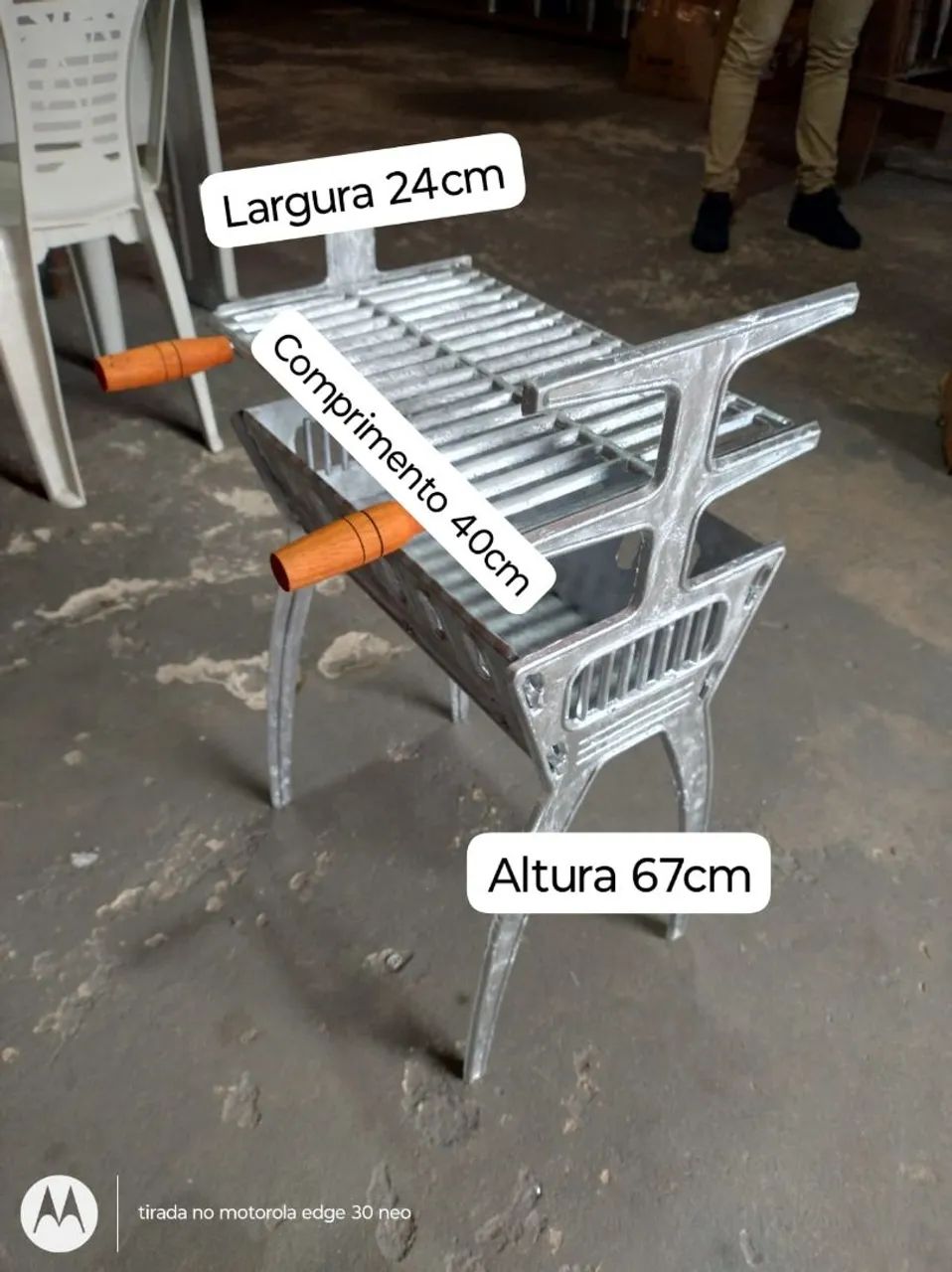 Churrasqueira Alumínio desmontável 