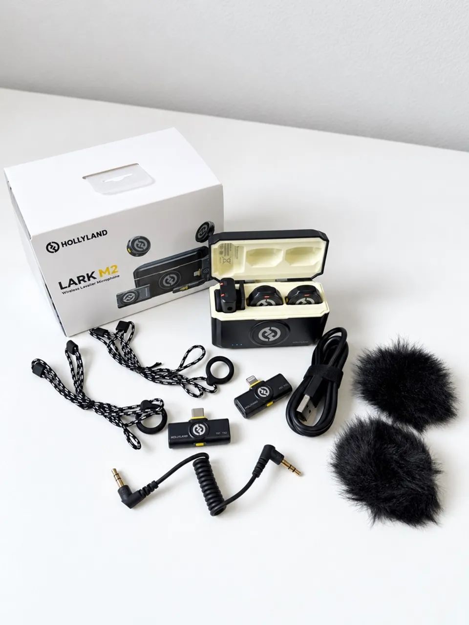 Hollyland LARK M2 Combo - Microfone Lapela Sem Fio - Usado, com caixa