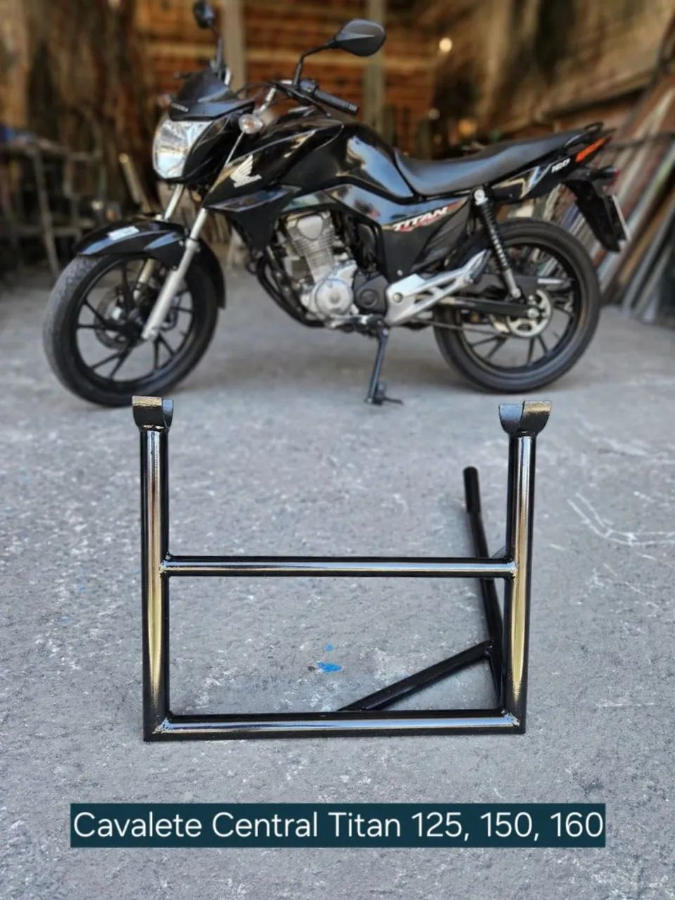 Cavalete Central de moto Reforçado TITAN / BROS - Peças para motos