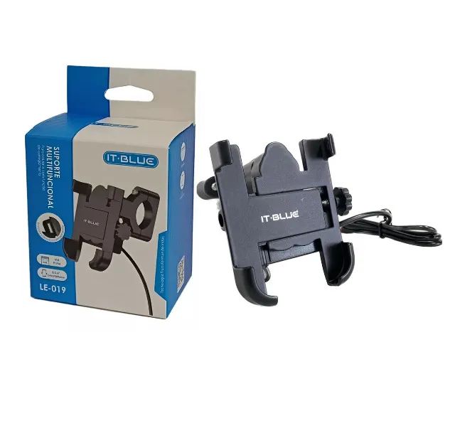 Suporte de Celular para Moto com carregador It-Blue