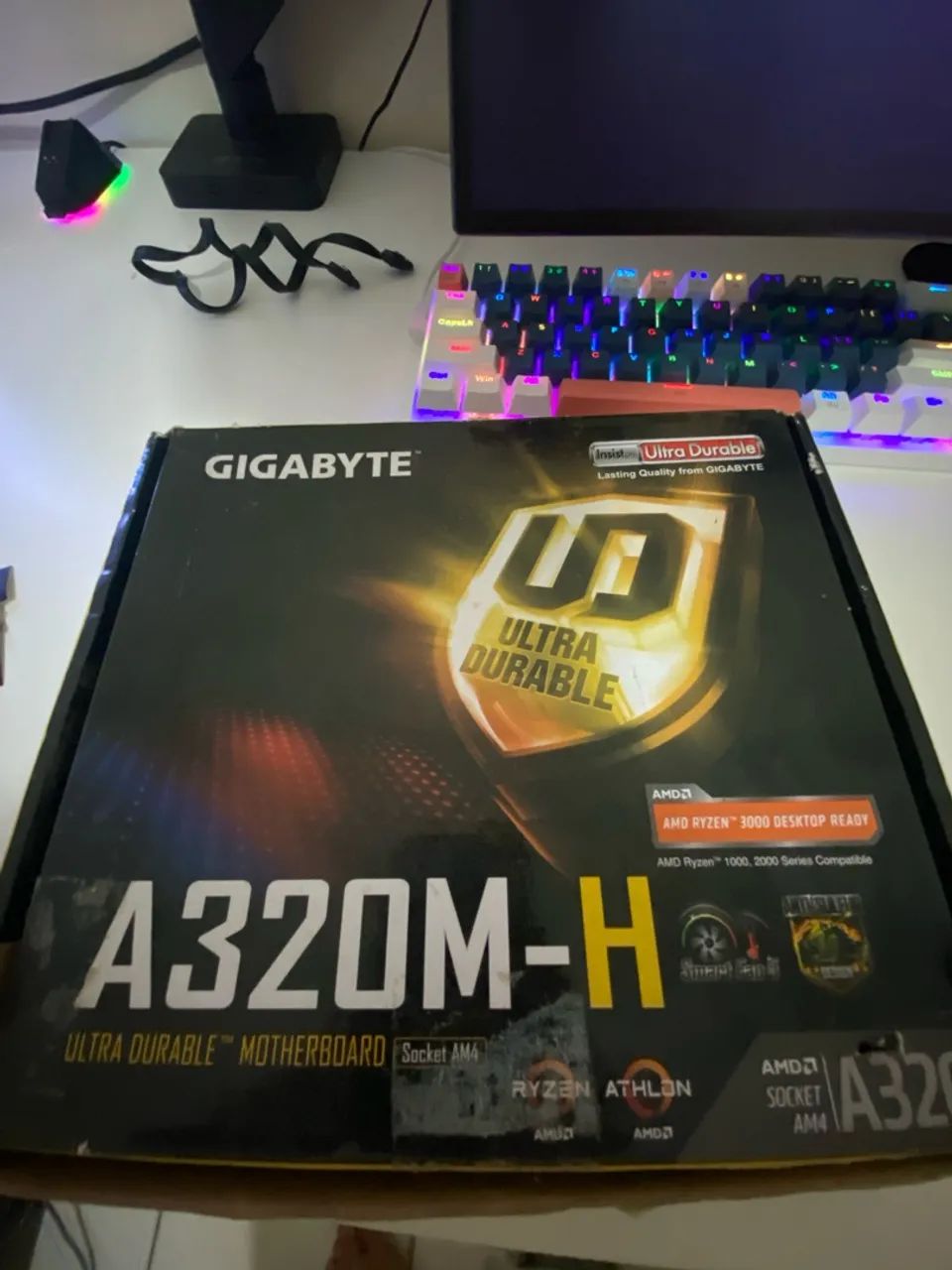Placa mãe a320m-h gigabyte 