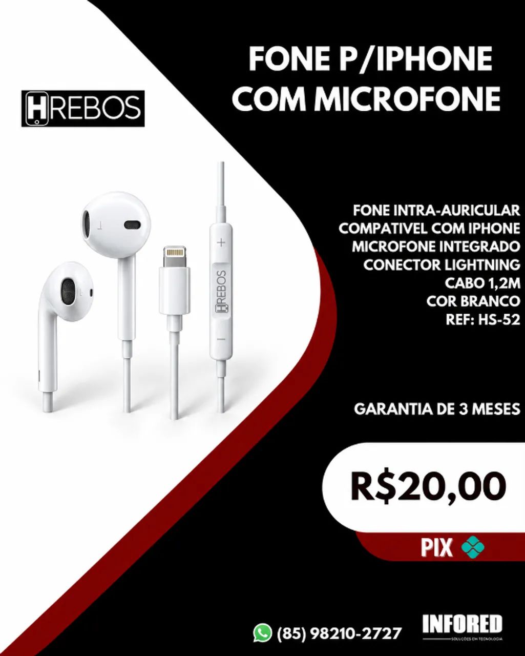 Fones de Ouvido Hrebos - Foto 4