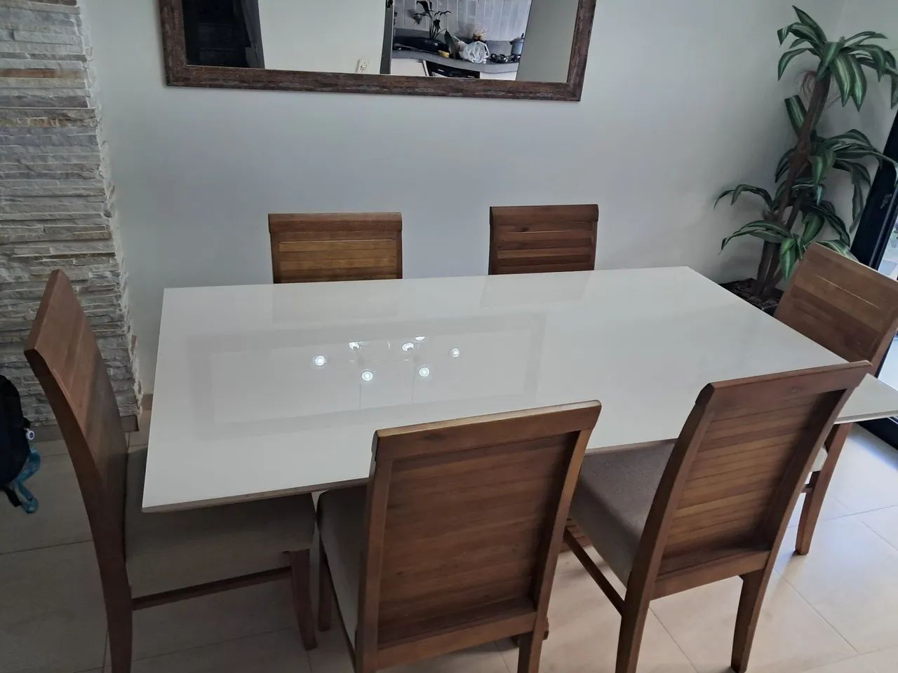 Mesa de Jantar 6 cadeira 1,00 x 1,80 - Foto 2