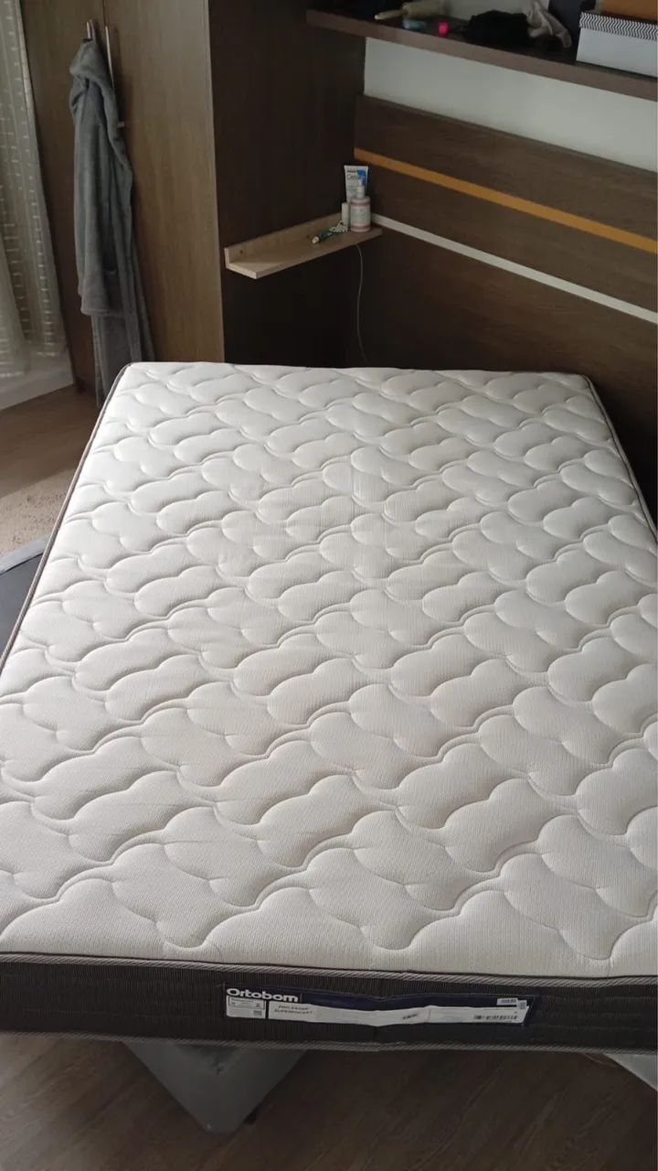 CAMA BOX + COLCHÃO ORTOBOM SUPERPOCKET - Foto 4