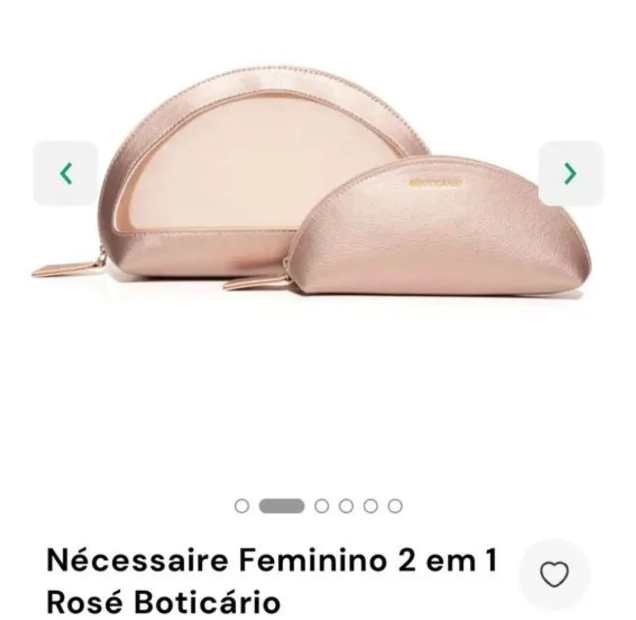 Nécessaire 2 em 1 Rosé Boticário (Nova) - Foto 2