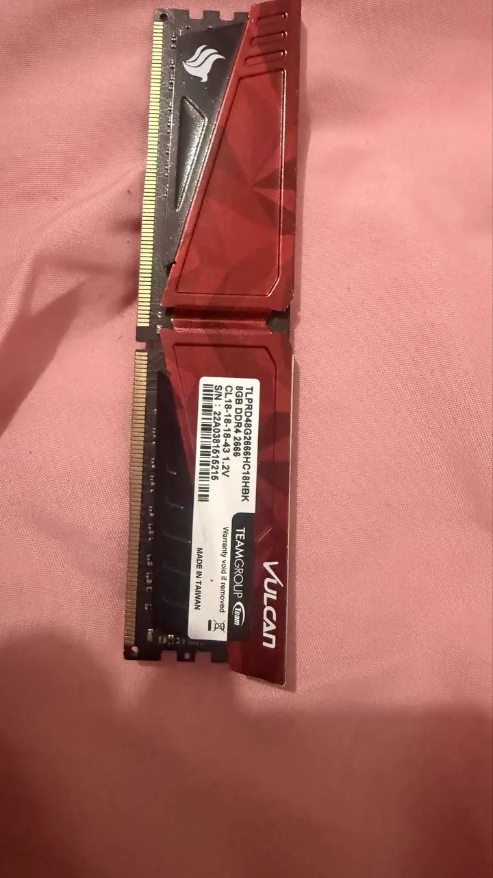 Memória ram ddr4 8GB