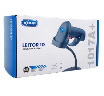Leitor De Codigo De Barras Com Suporte Knup Kp-1017a+ - Foto 4