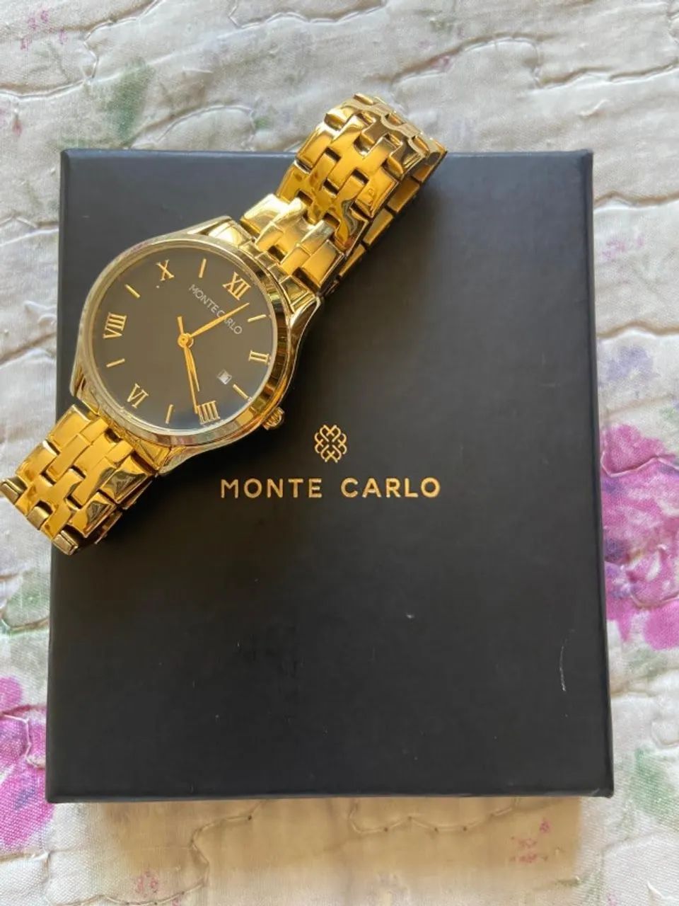 RELÓGIO MONTE CARLO FEM. DOURADO 
