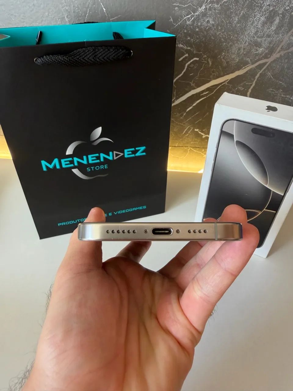 Iphone 16 Pro Max 256gb Natural Titanium, Impecável e com caixa! TROCAS - Foto 5