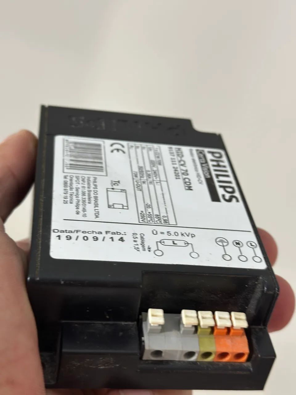 reator eletrônico Philips HID-CV 70 CDM