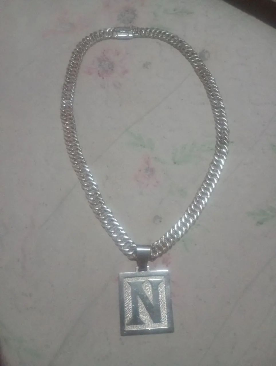 Corrente prata 180 g valor r$ 1500 - Foto 2