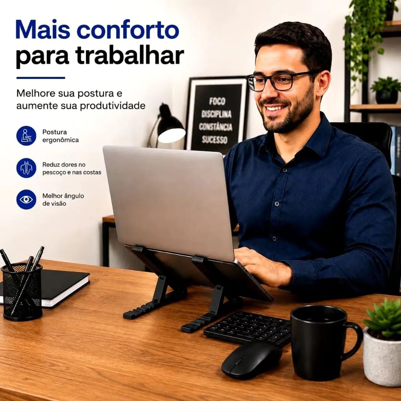 Suporte dobrável para notebook multiuso - Foto 2