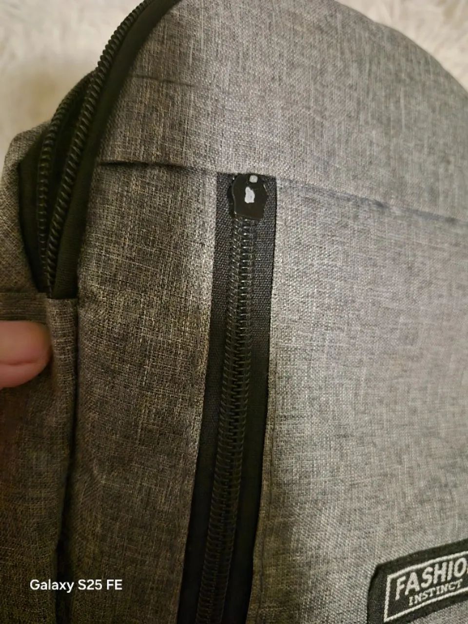 bolsa cinza lateral - Foto 3