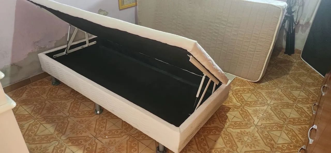 Cama box baú solteiro