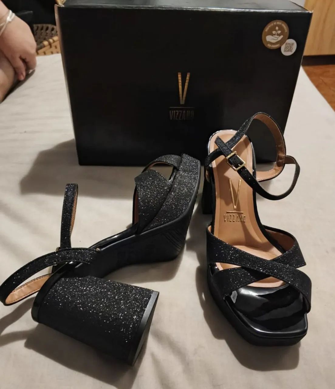Sandália Vizzano 38 preta