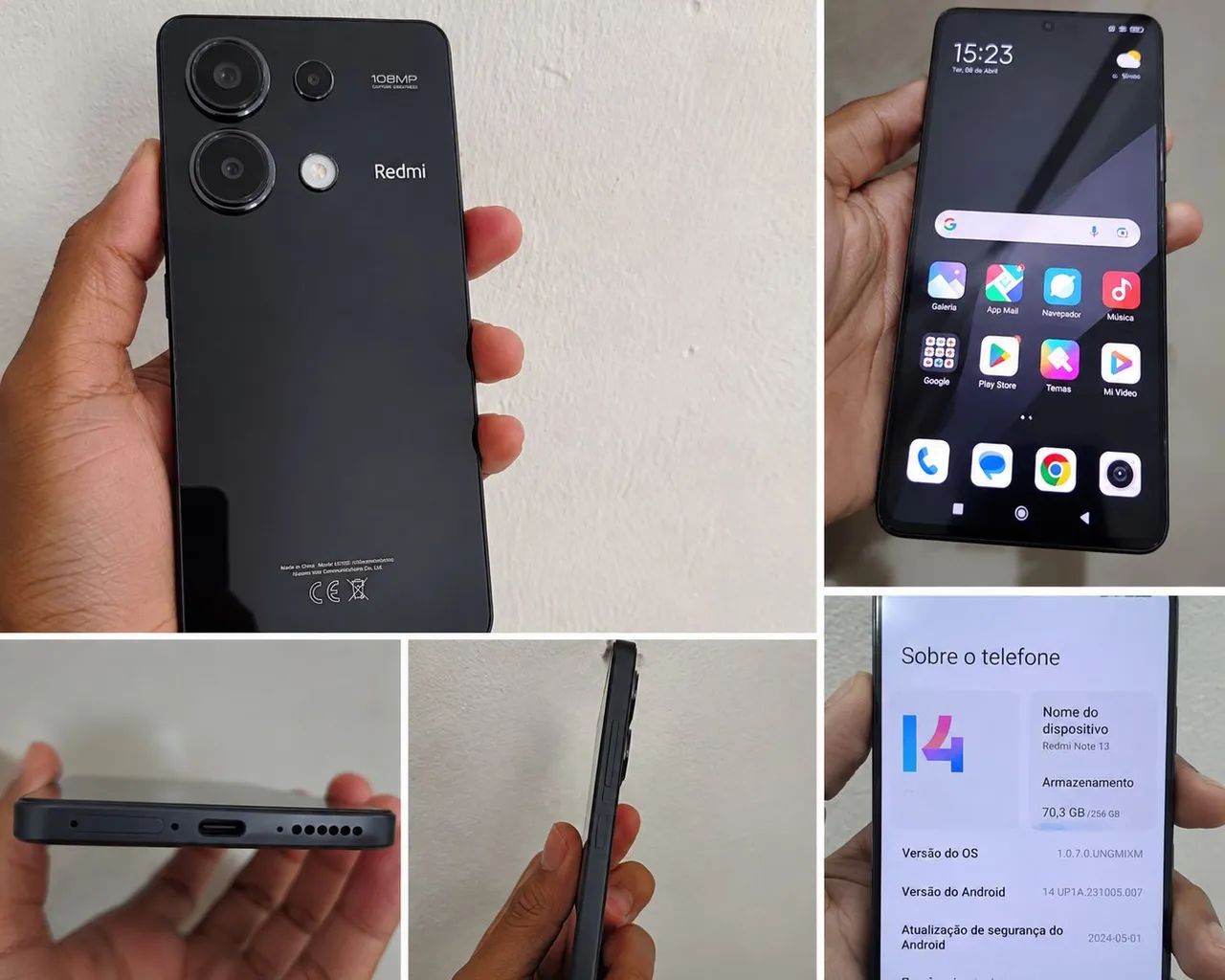  Redmi Note 13 256GB | 8GB RAM - Ótimo estado! ?