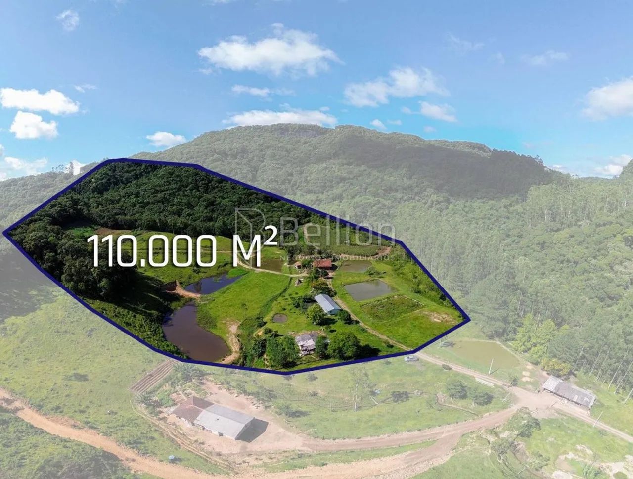 Sítio completo com lagoas, ribeirão e nascente em Rio dos Cedros - Foto 3