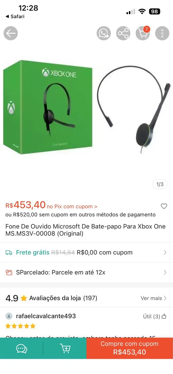 Controle Original Xbox One + Headset Original Microsoft  - Foto 4
