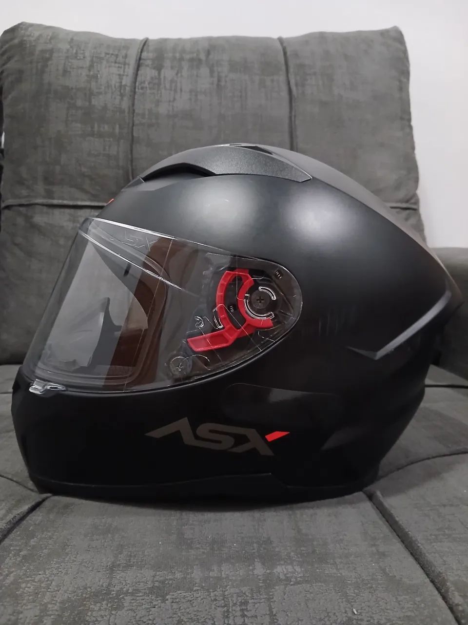 Capacete ASX City Preto Fosco - Ótimo Estado - Foto 2