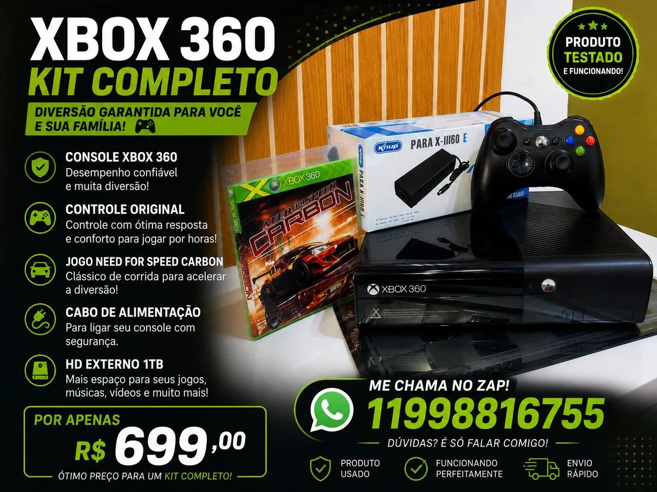 Xbox 360 em perfeito estado 