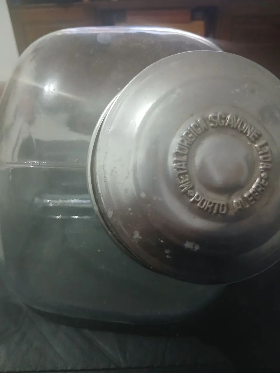 baleiro antigo da marca Scavone - leia