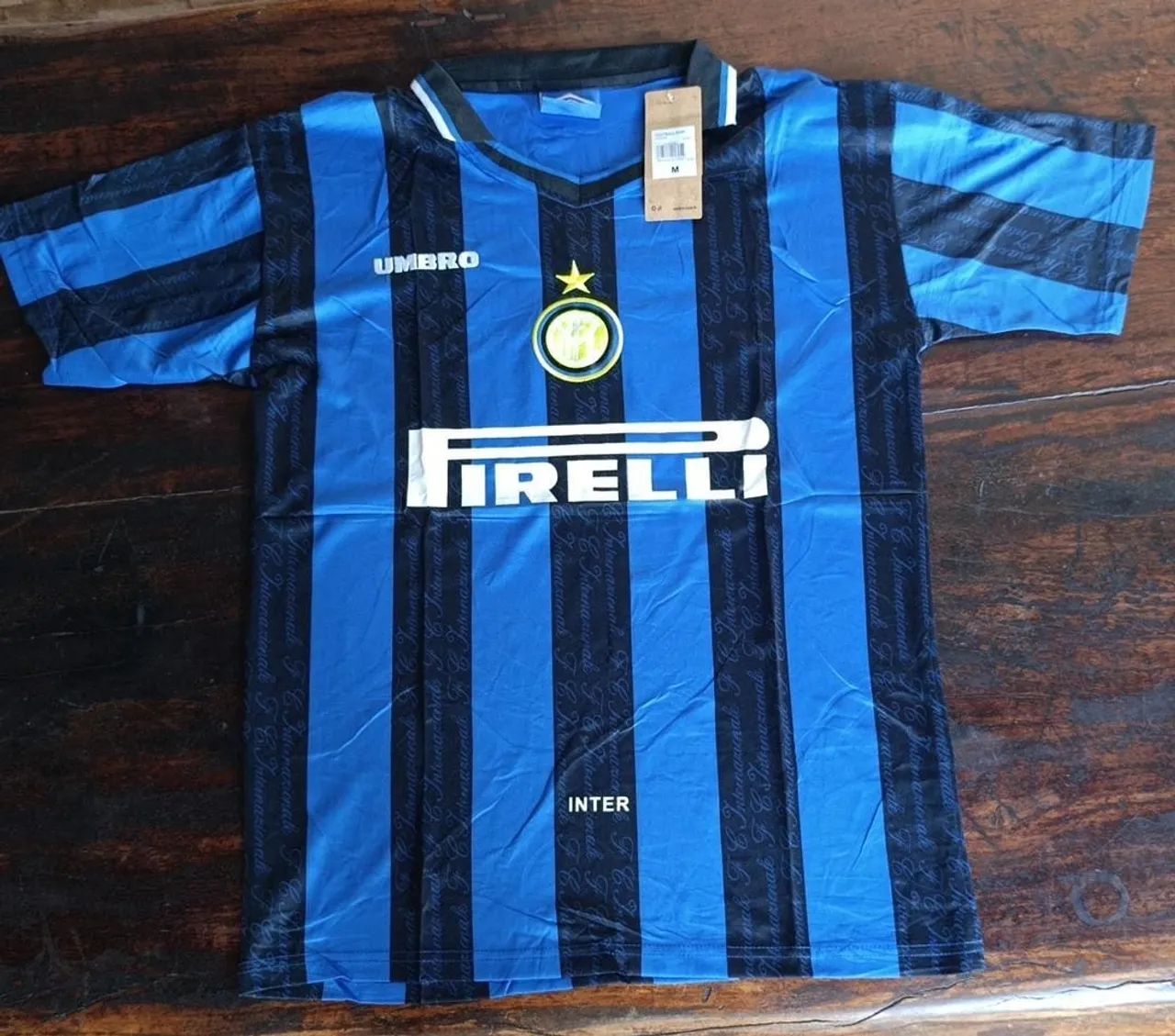Camisa Inter de Milão retrô (Ronaldo) 