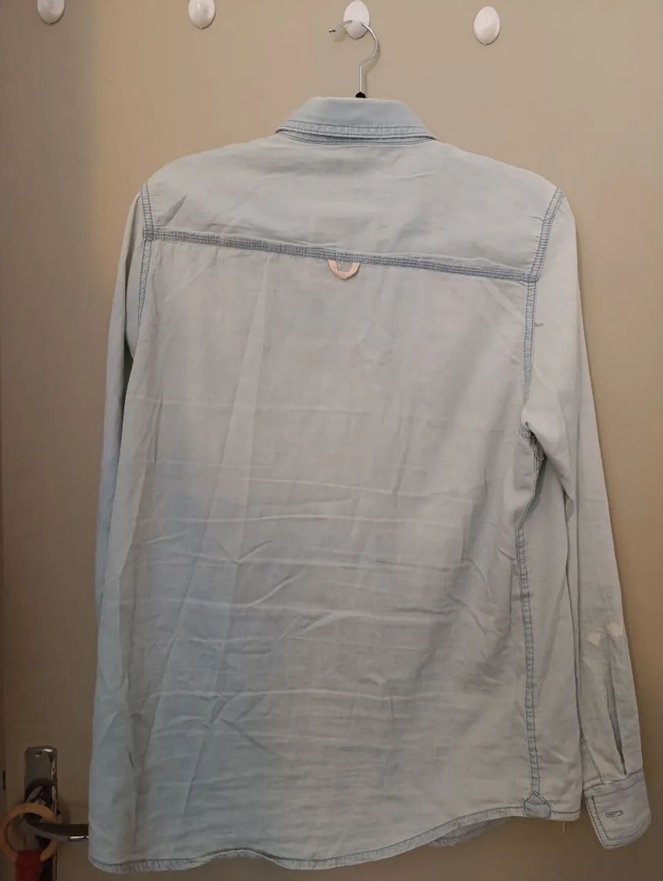 Camisa Cavalera Original Jeans Stone Washed - Tam M - Foto 5