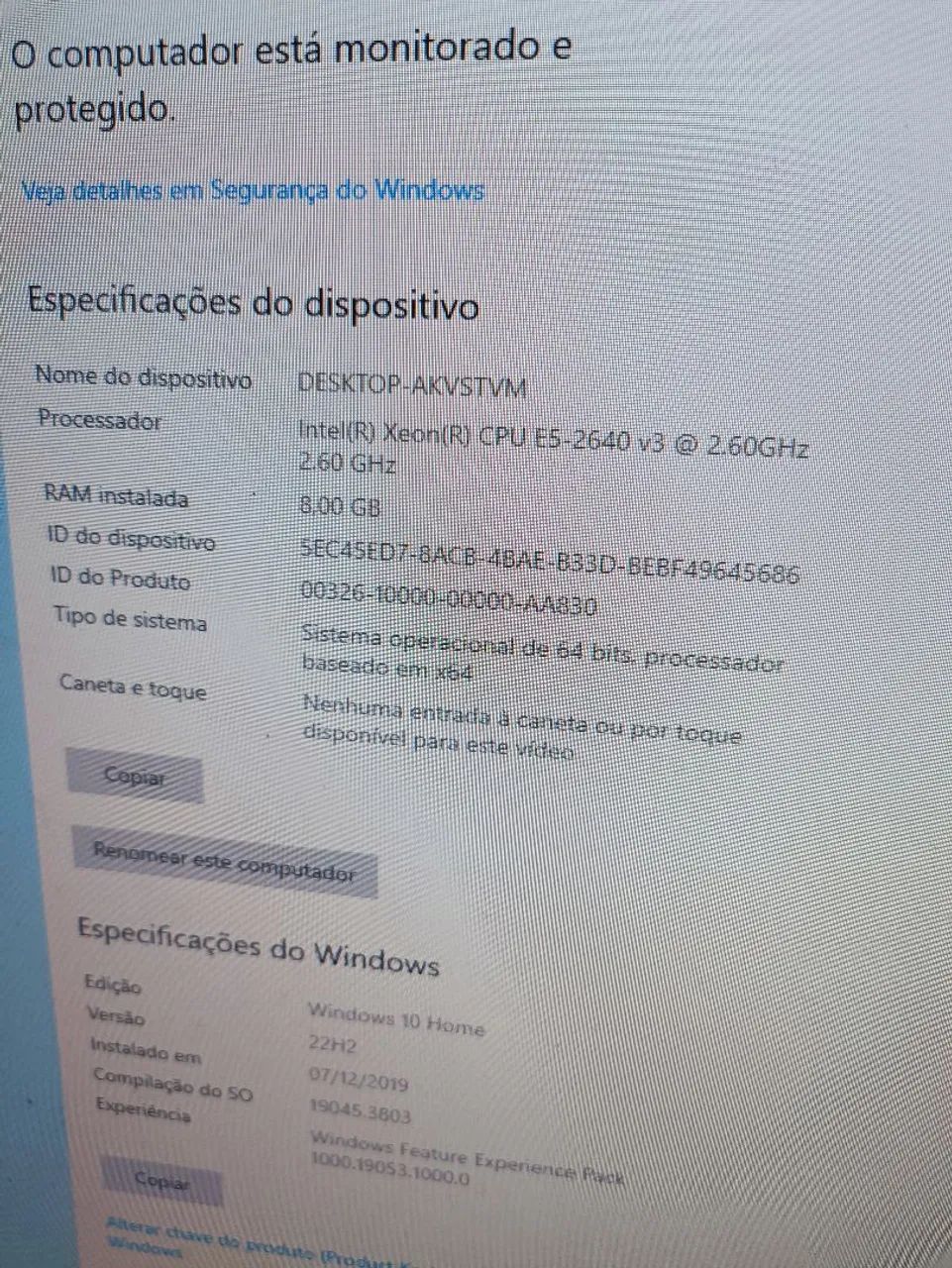 Placa mãe X99 + XEON E5 2640 V3 + RX 580