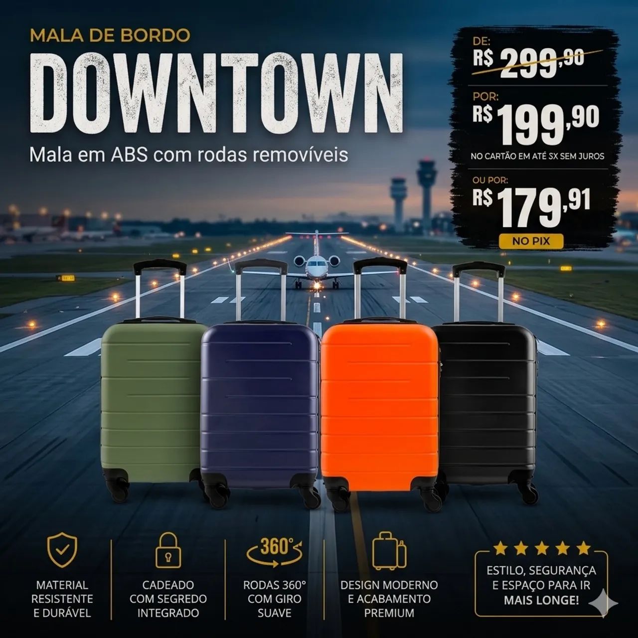 MALA DE VIAGEM PEQUENA 8KG
