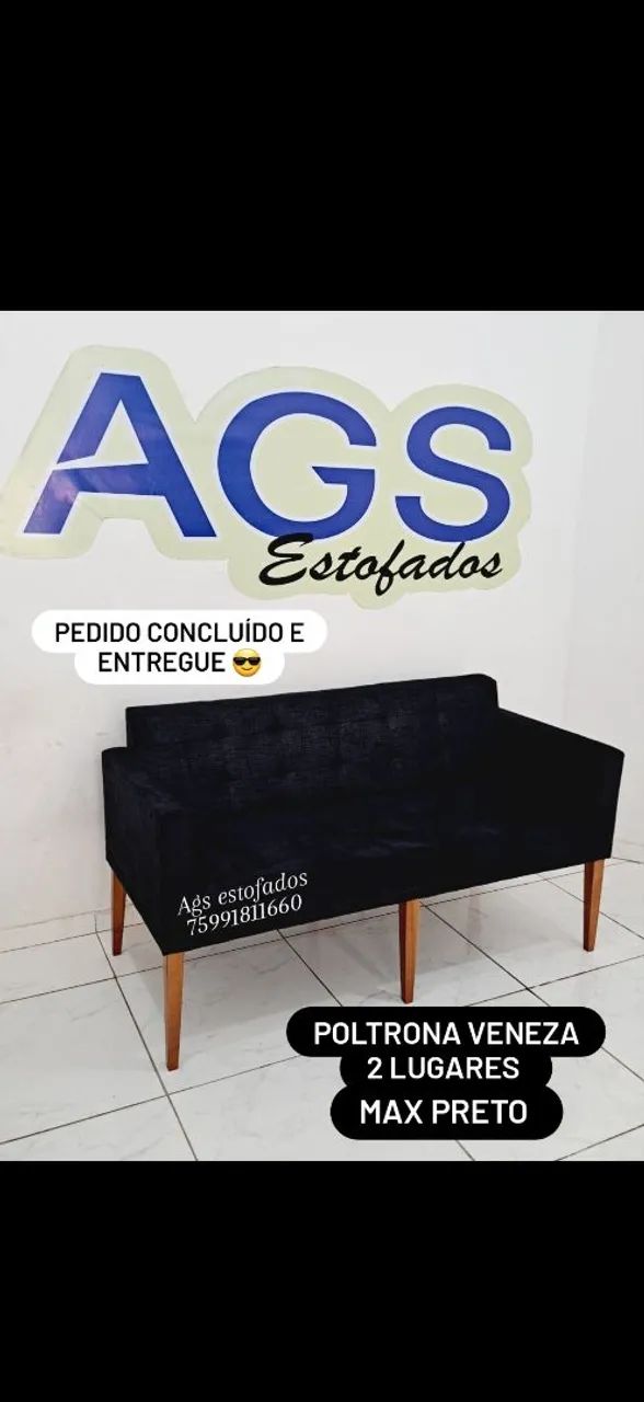 Poltronas 2 lugares. Ags estofados *60  - Foto 4