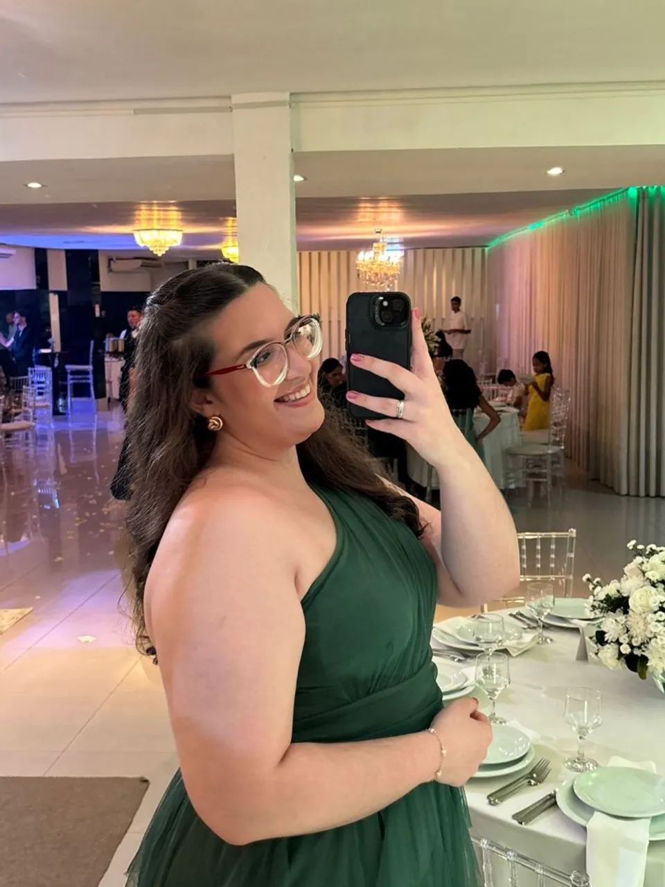 Vestido de festa verde floresta  - Foto 4