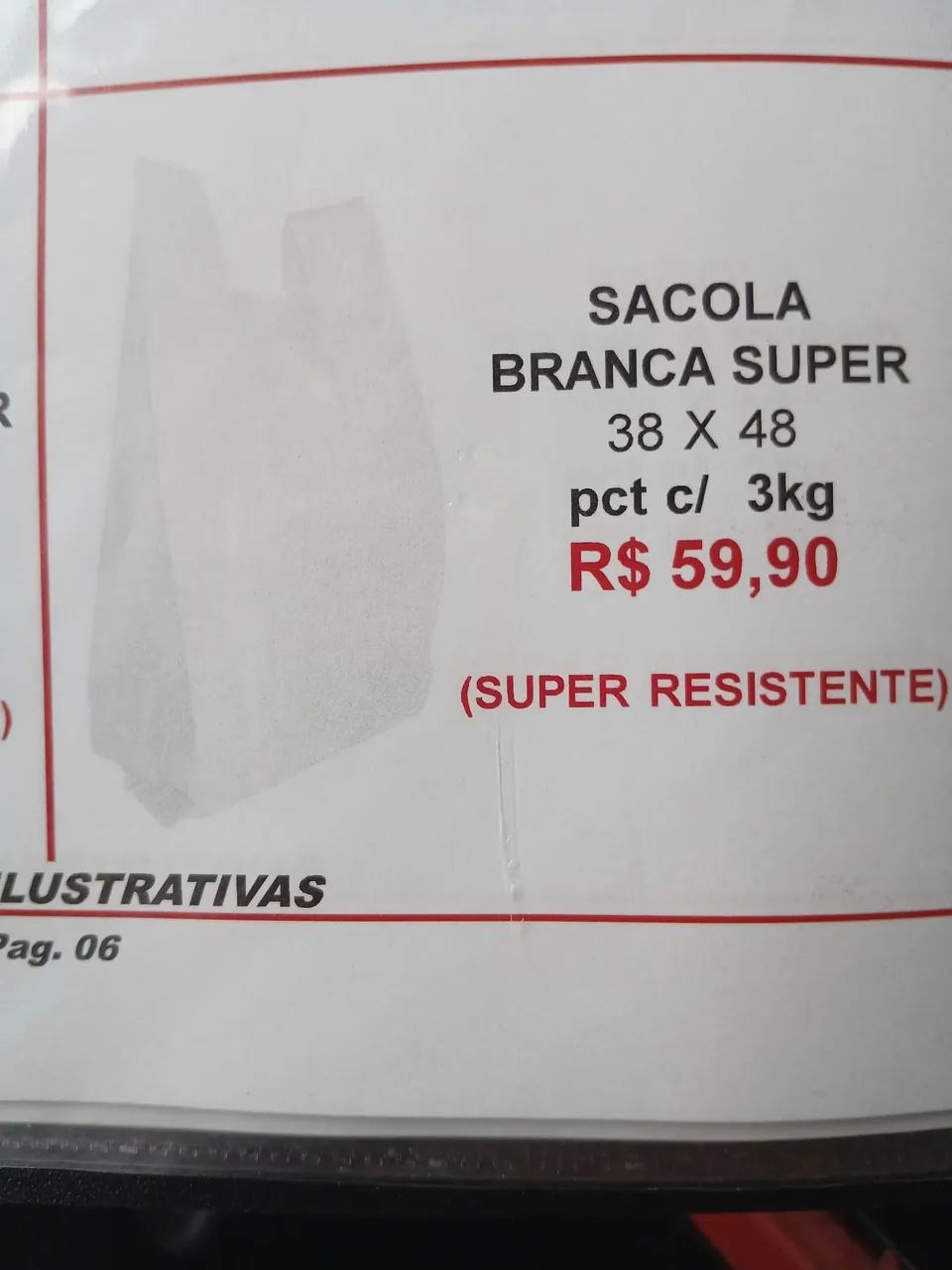 SACOLAS PLASICAS PARA O COMÉRCIO EM GERAL