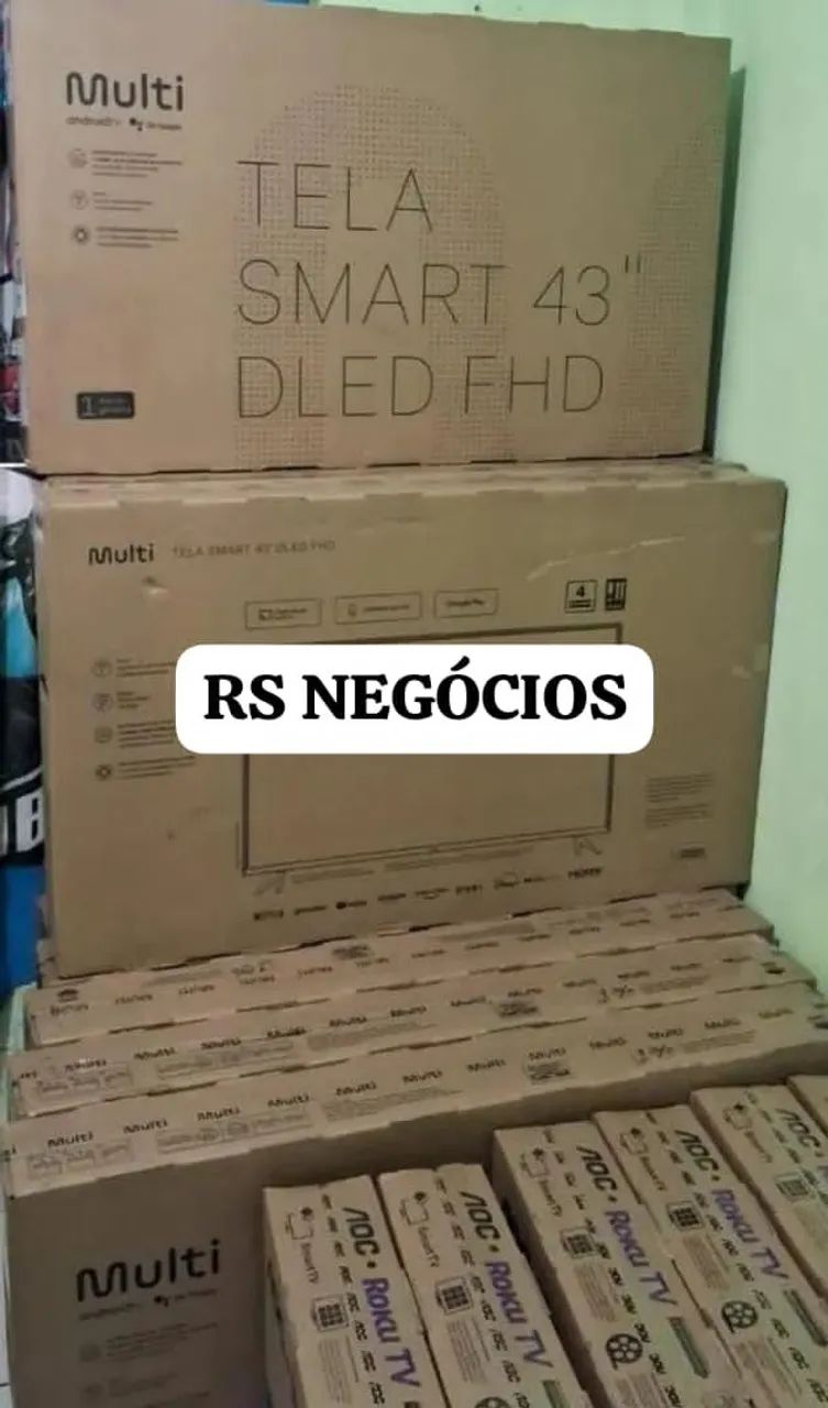 Smart Tv 43 Multilaser TL056M, Lacrada + NF (Até 12x)
