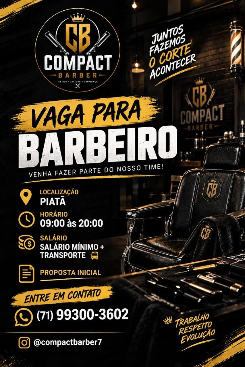 Vaga pra barbeiro 
