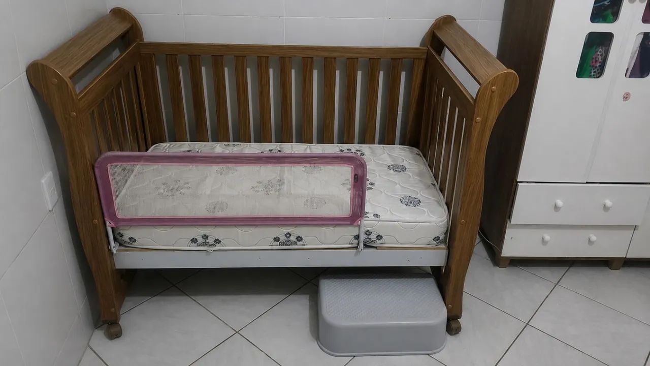 Berço 2 em 1 acompanha o colchão  - Foto 2