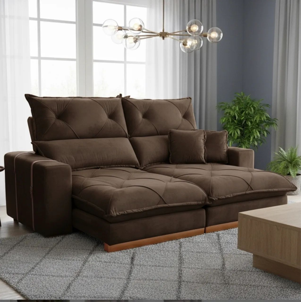 Sofá Conforto Supremo Retrátil