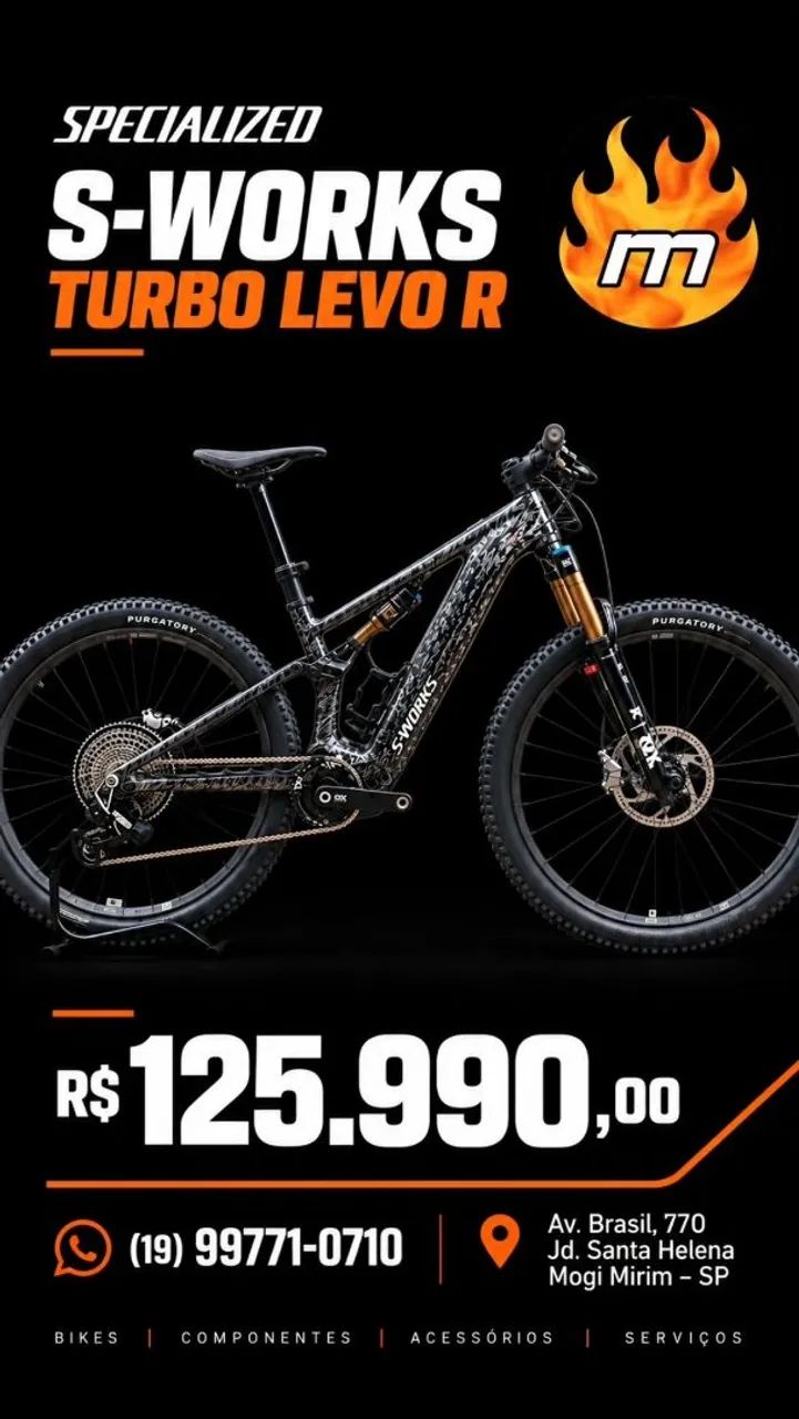 Specialized S Works Turbo Levo R tamanho 17