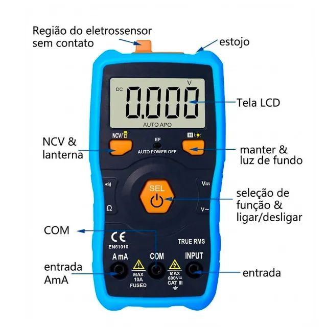 Multímetro Digital Automático [Profissional] - Foto 4