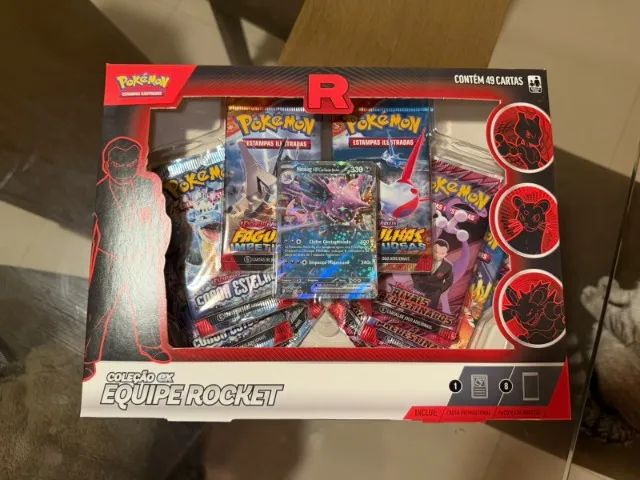 Kit box da Equipe Rocket - Persian, Nidoking e Mewtwo - Foto 5